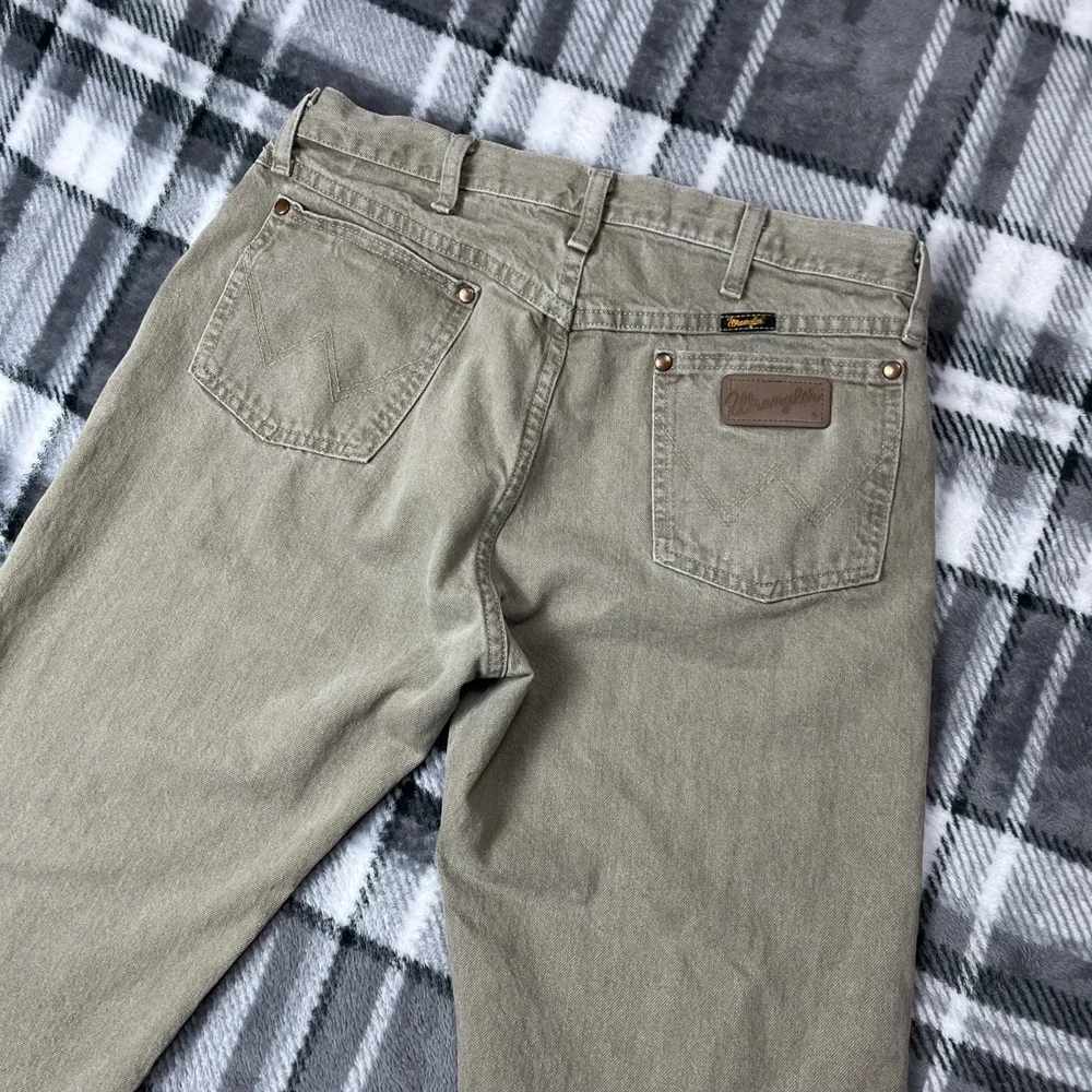 Wrangler‎ Jeans Mens 34x30 Beige 13MWZTD Cowboy Cut Straight Leg Vintage Western